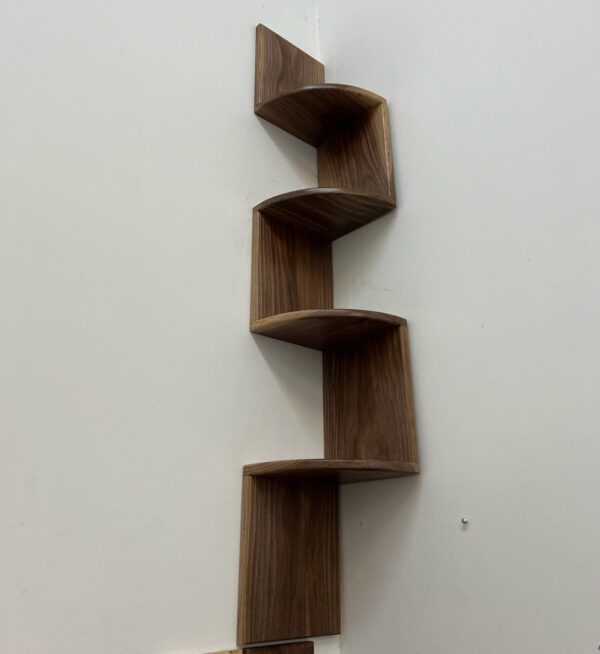Floating Walnut Shelves